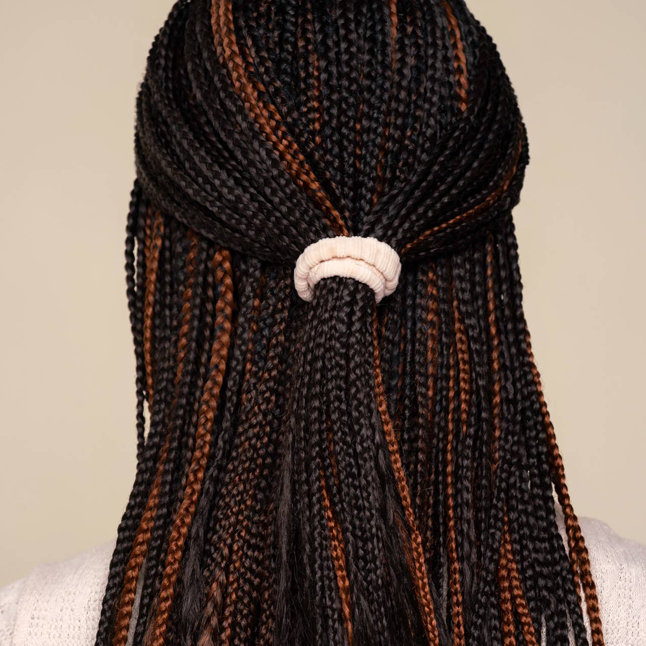 Recycled Fabric Ribbed Hair Elastics