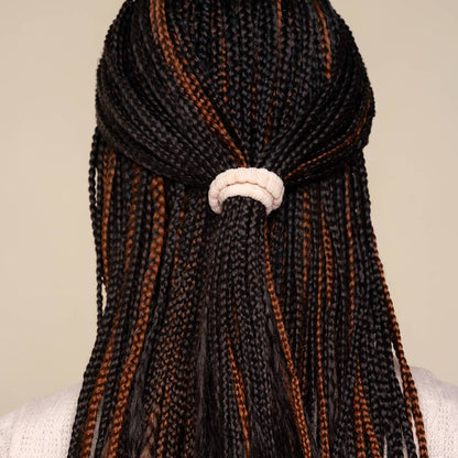 Recycled Fabric Ribbed Hair Elastics