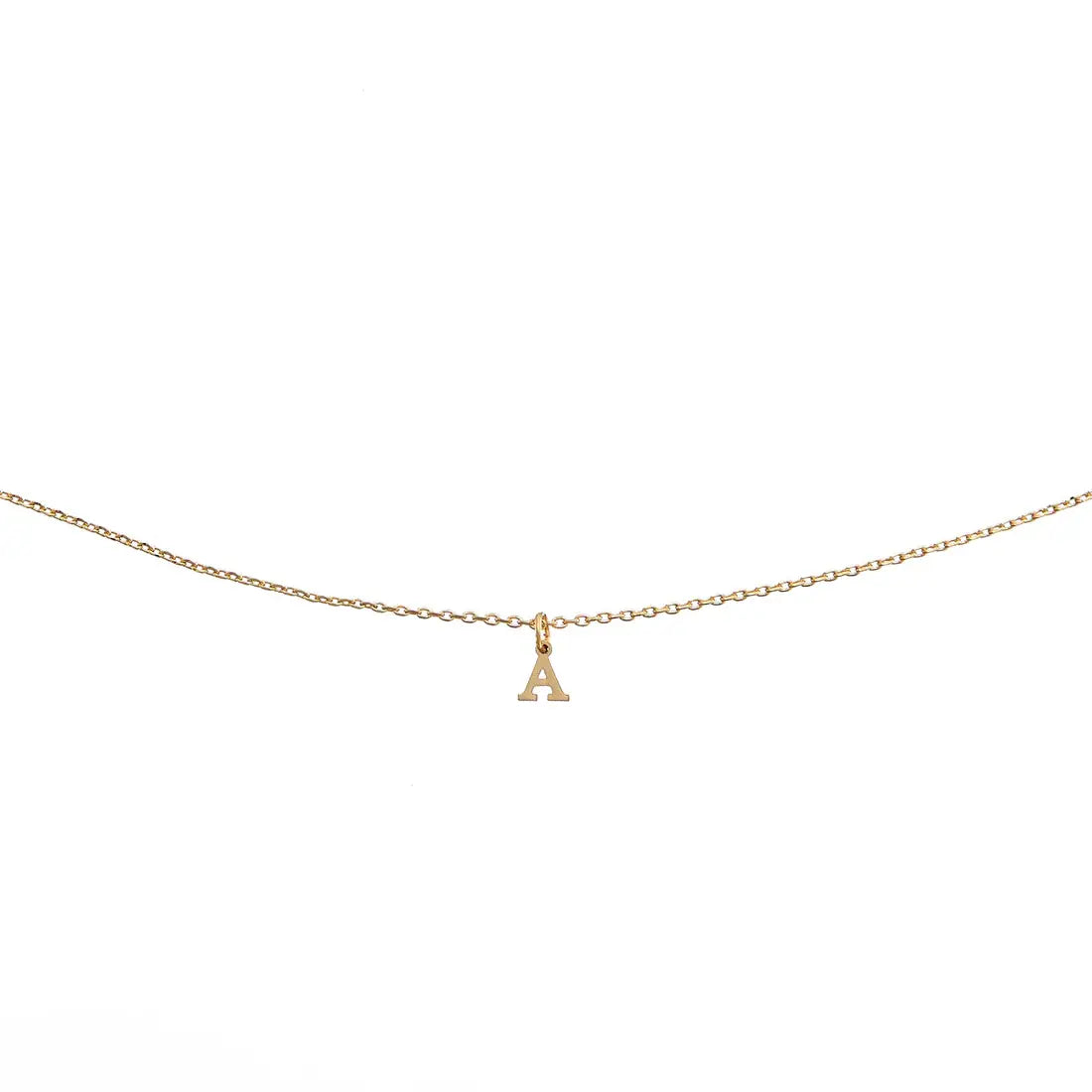 Waterproof Dainty Gold Initial Necklace