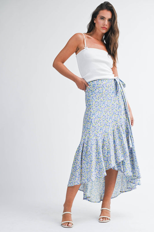 Berti Floral Wrap Skirt