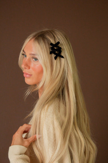 Felt Bow Clips 3-pack