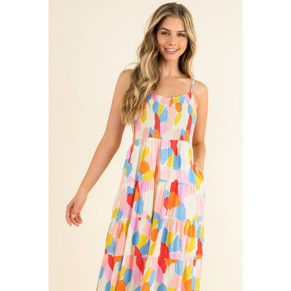 Smocked Multicolor Dress