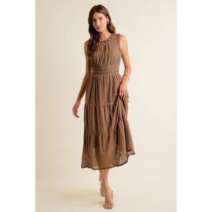 Smock Waist Midi Dress