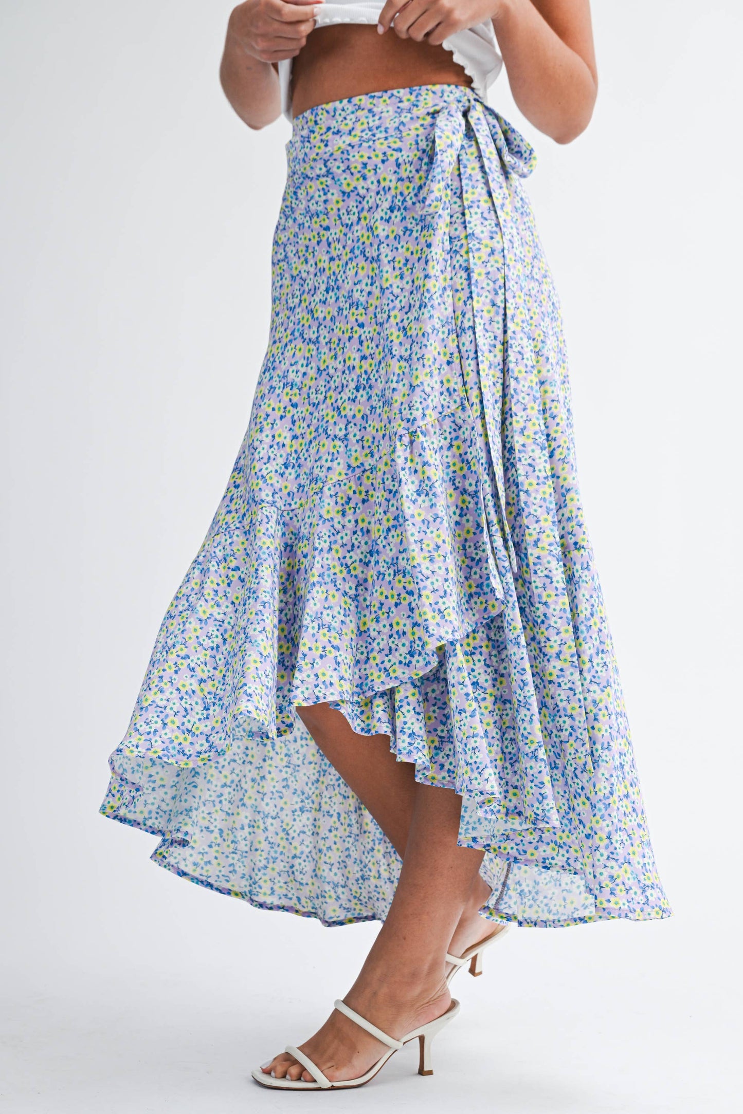 Berti Floral Wrap Skirt