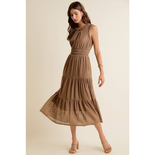 Smock Waist Midi Dress
