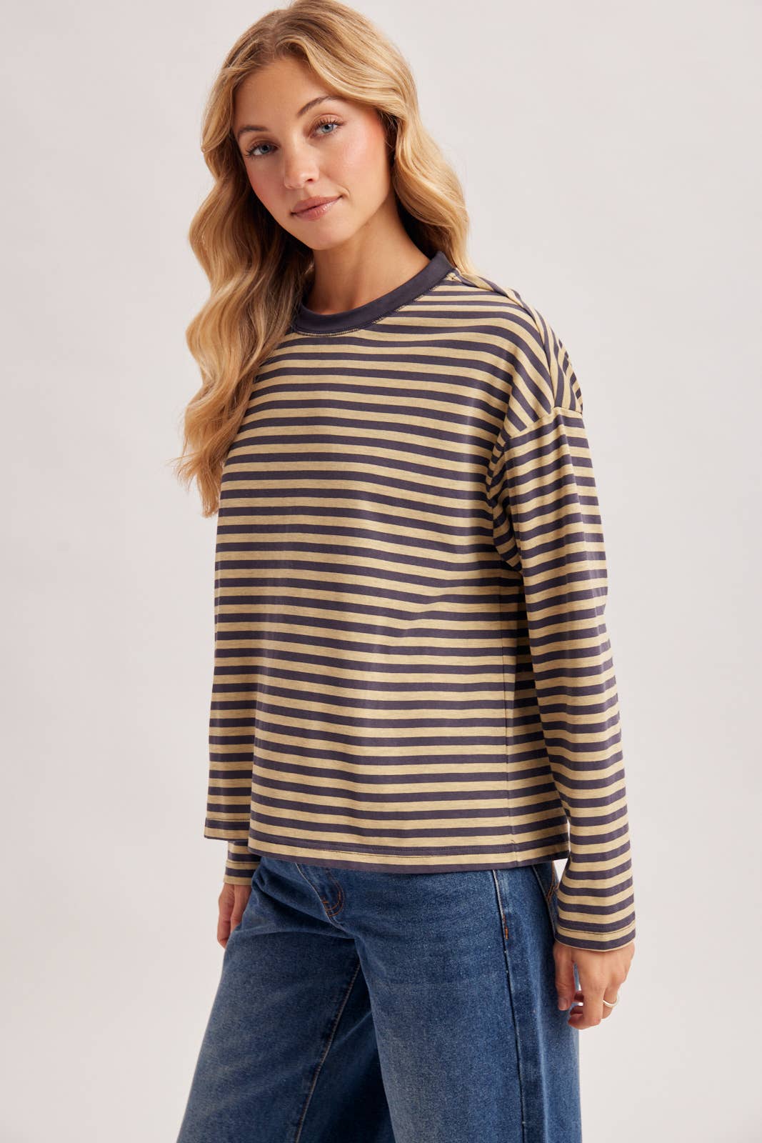 Oversized Stripe Pullover