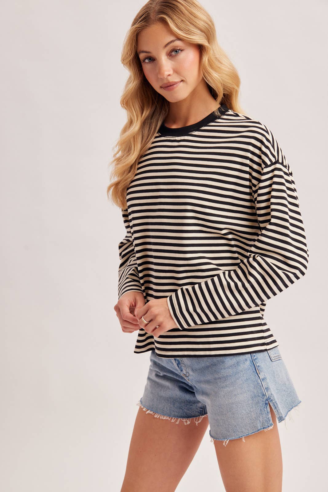 Oversized Stripe Pullover