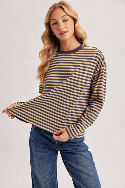 Oversized Stripe Pullover