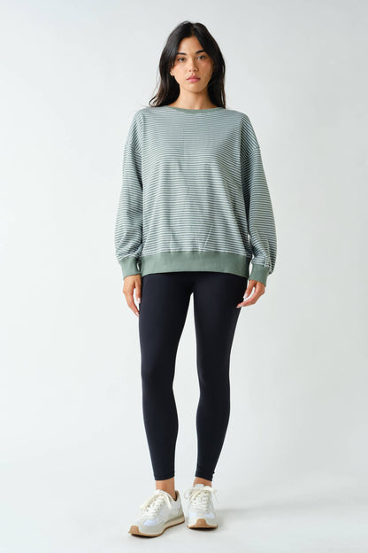 Coastal Striped Crewneck