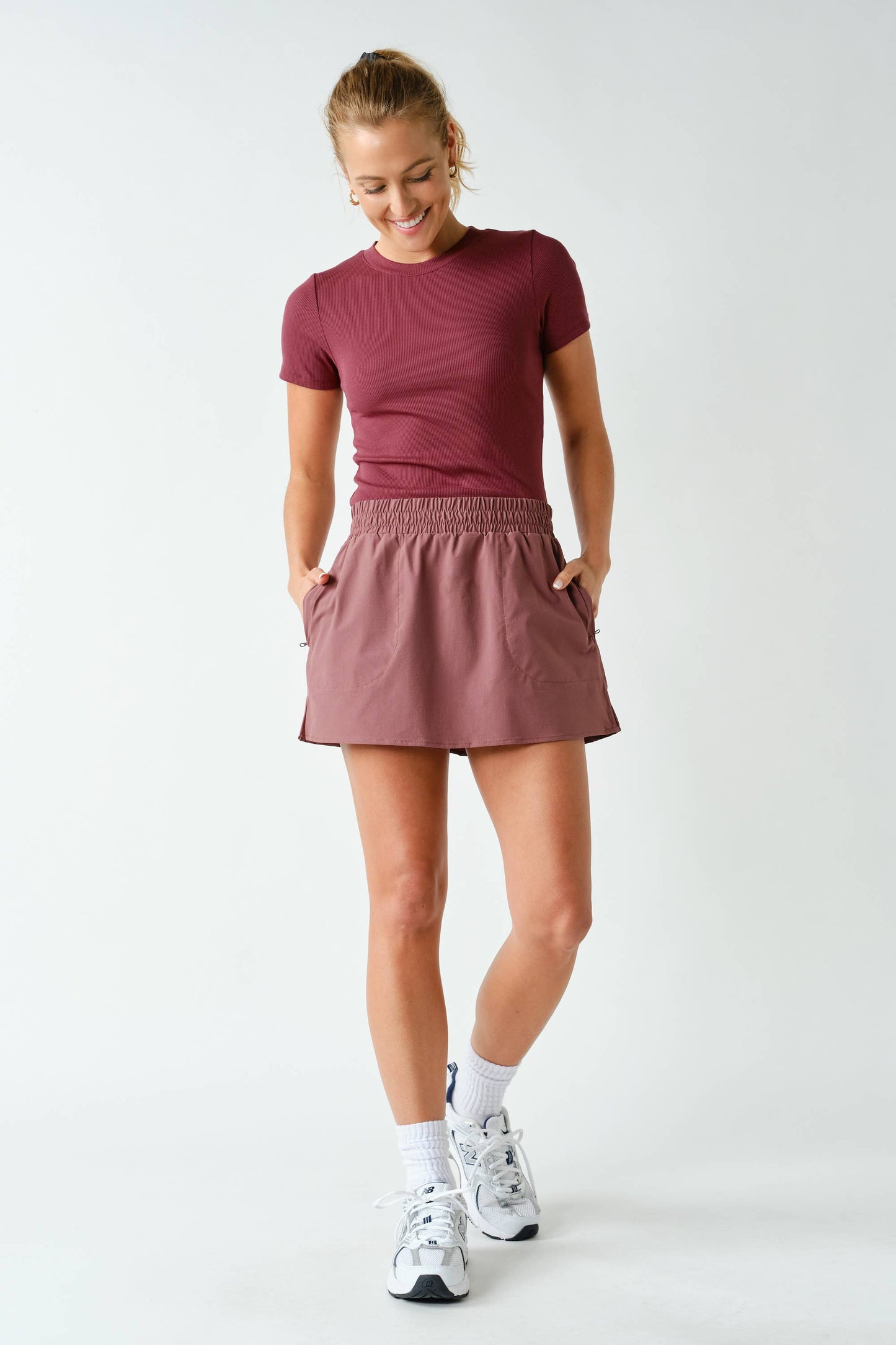Essential Micro-Ribbed Athleisure Top