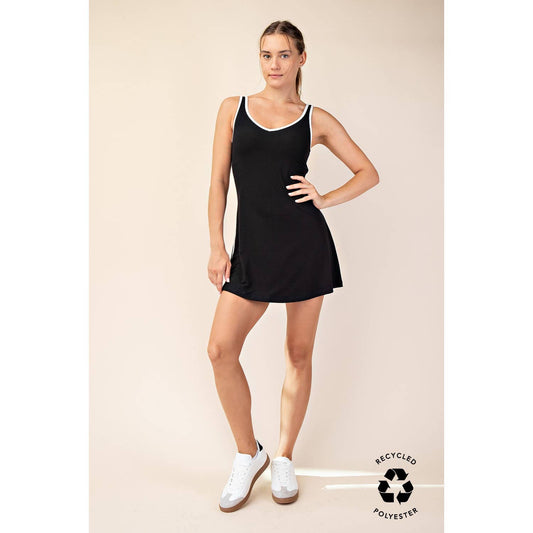 Piped Active Dress