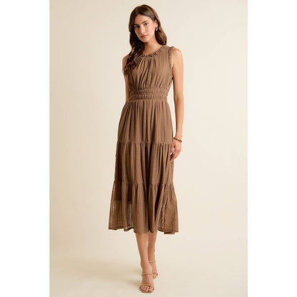 Smock Waist Midi Dress