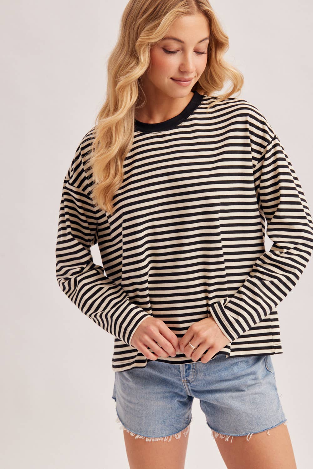 Oversized Stripe Pullover
