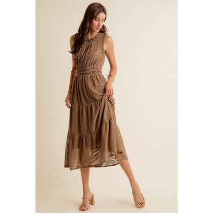 Smock Waist Midi Dress