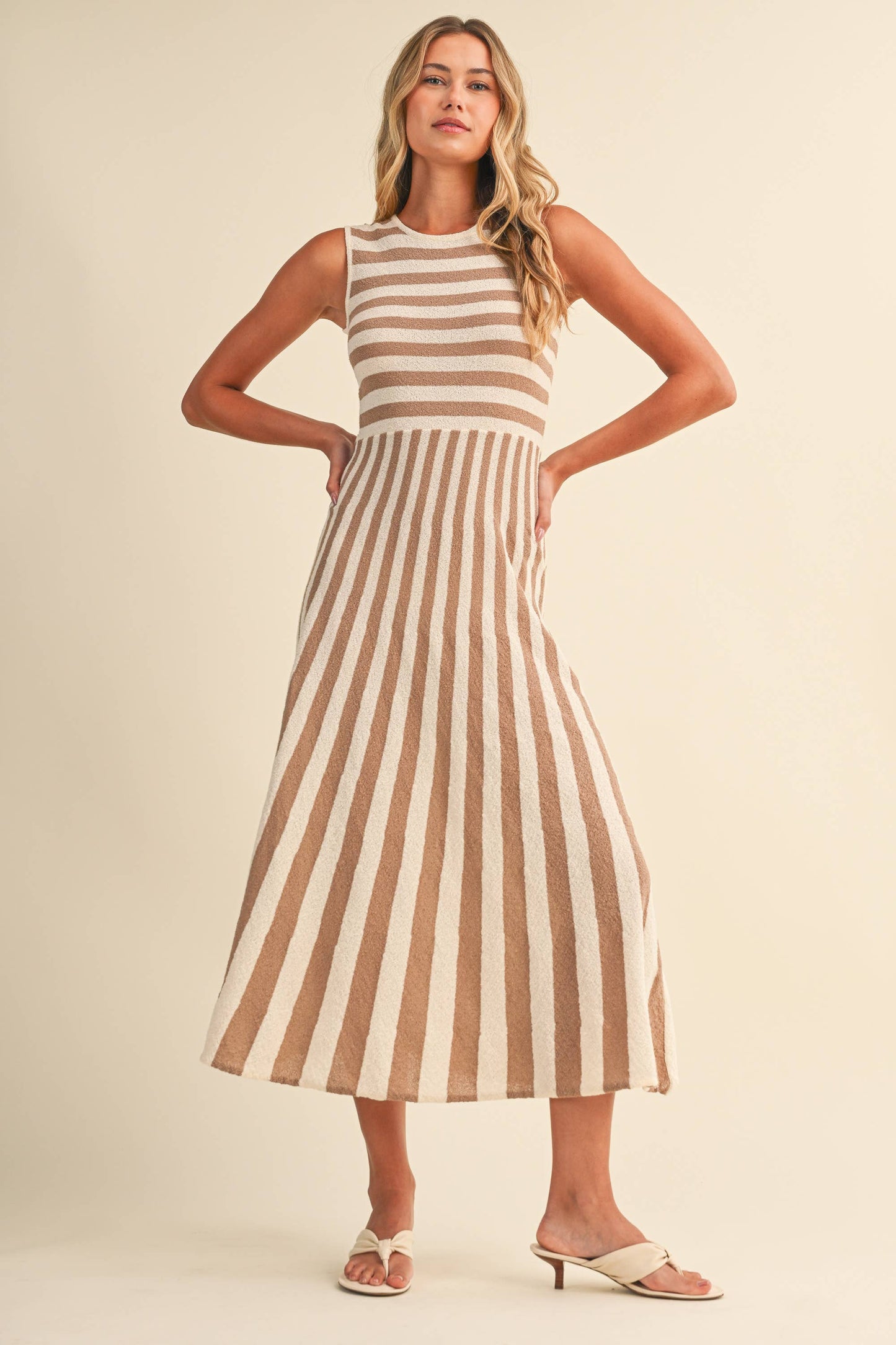 Striped Midi Dress