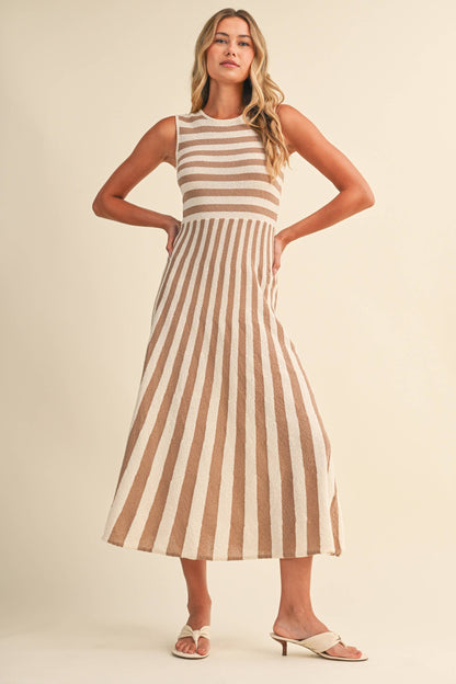 Striped Midi Dress