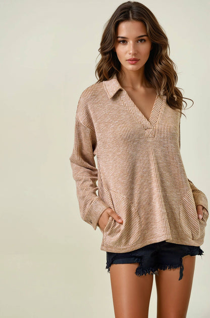 Ribbed Pullover