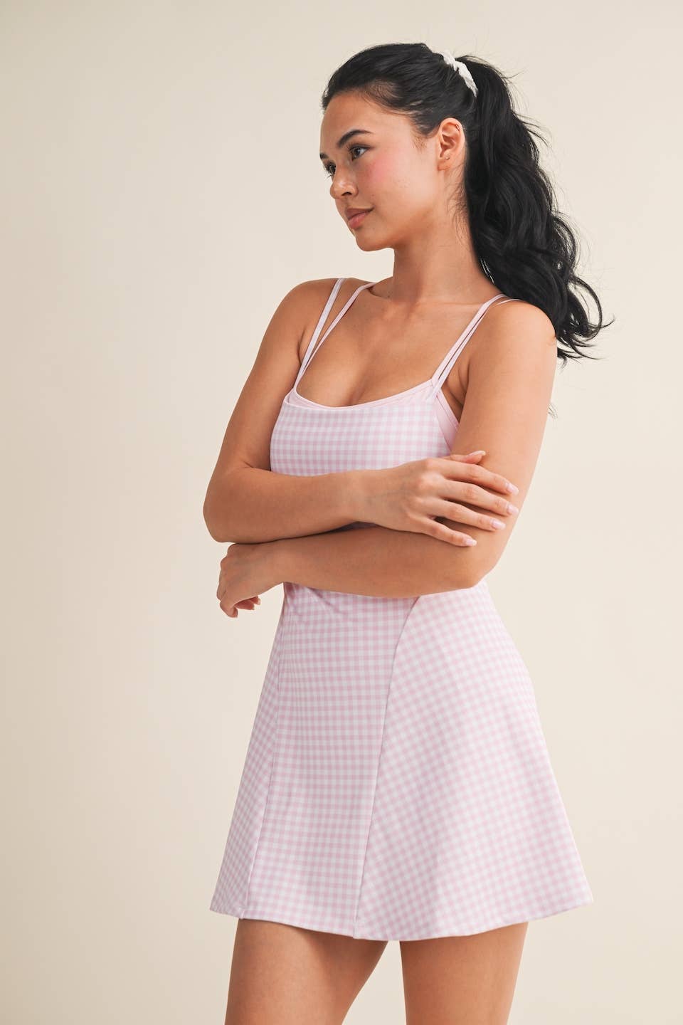 Gingham Print Dress