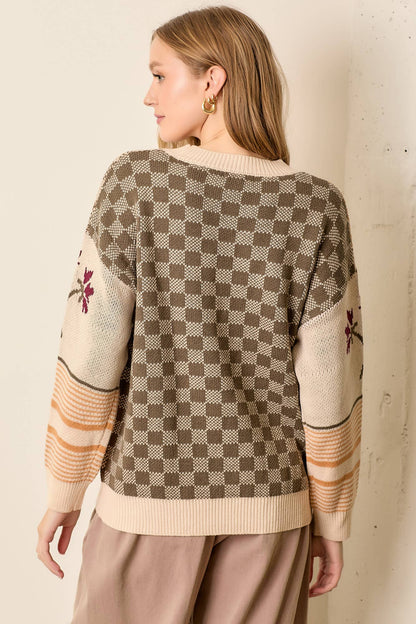 Multi Pattern Sweater