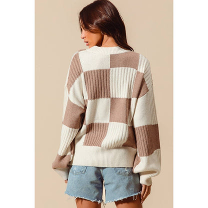 Checkered Cardi