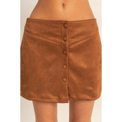 Suede Mini Skirt