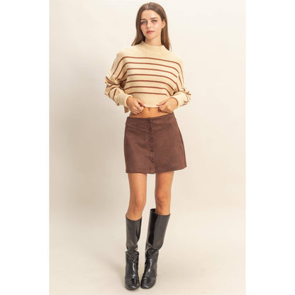 Suede Mini Skirt