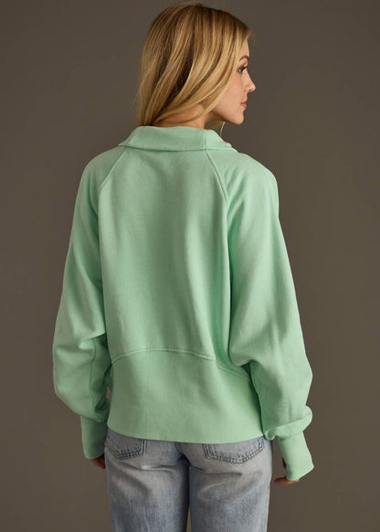 Mint Quarter Zip