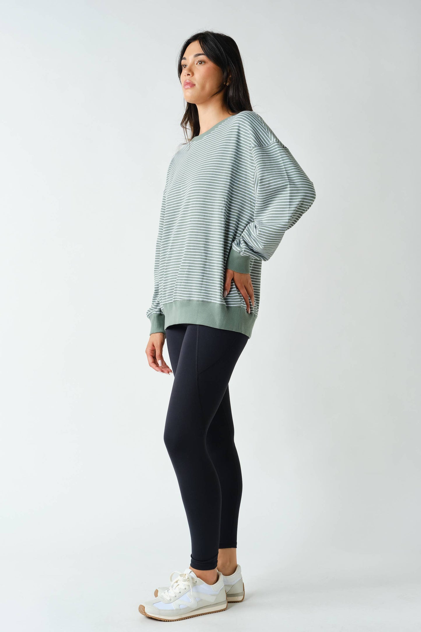 Coastal Striped Crewneck