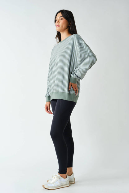 Coastal Striped Crewneck