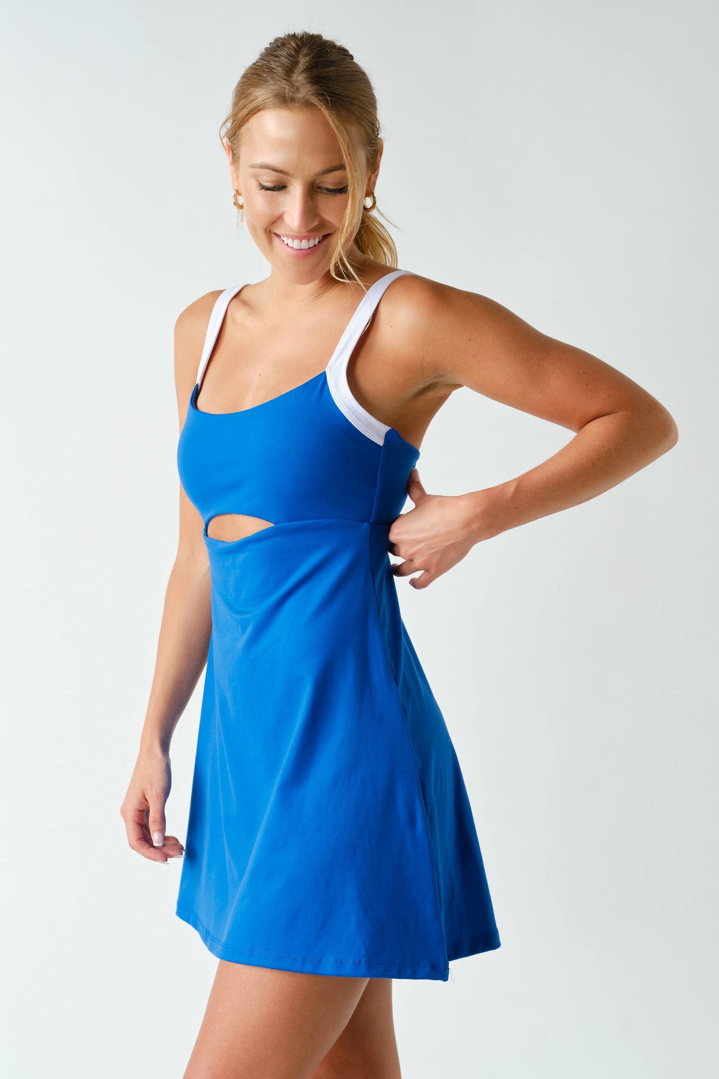 Sculpted Cutout Exercise Dress