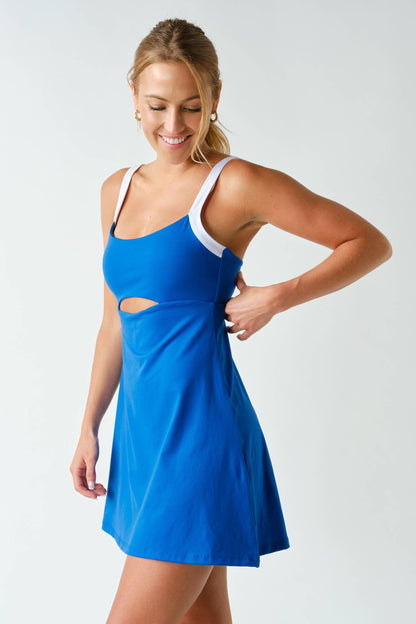 Sculpted Cutout Exercise Dress