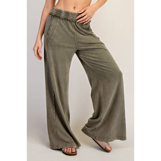 Mineral Washed Wide Leg