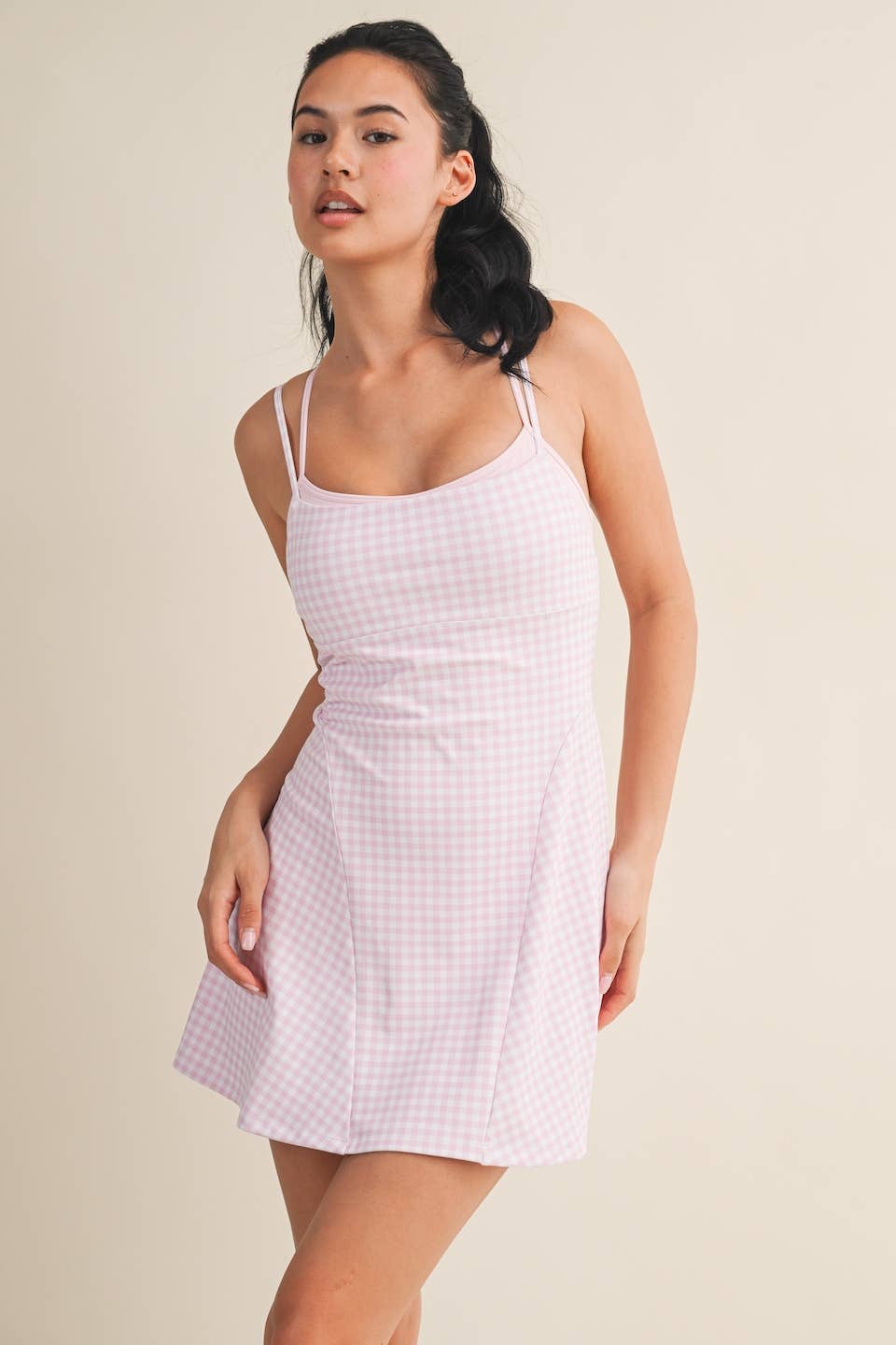 Gingham Print Dress