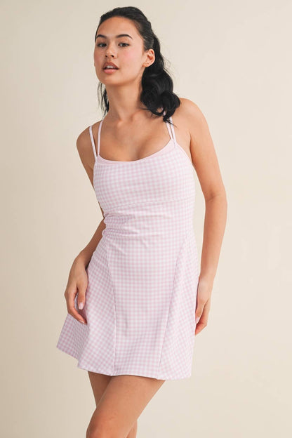Gingham Print Dress