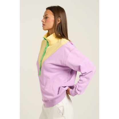 Bold Color Block Button Up