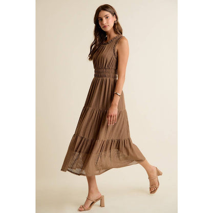 Smock Waist Midi Dress