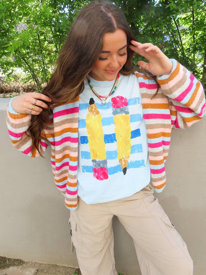 Teacher Pencil Tee