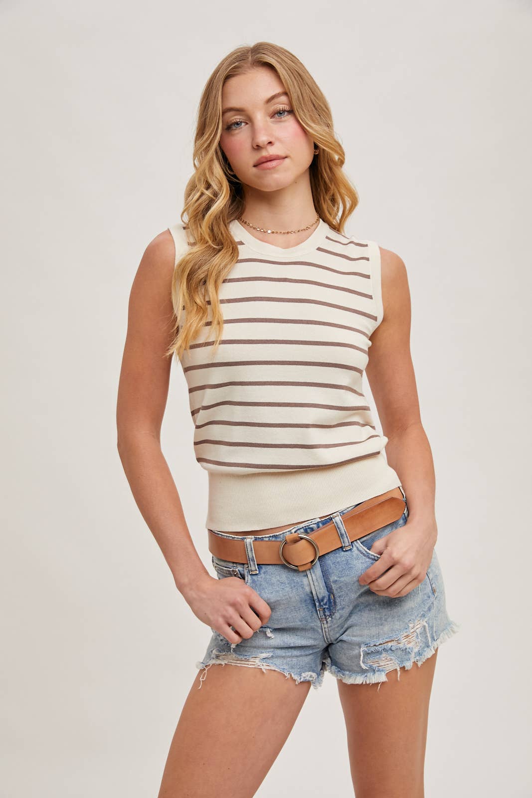 Striped Knit Tank
