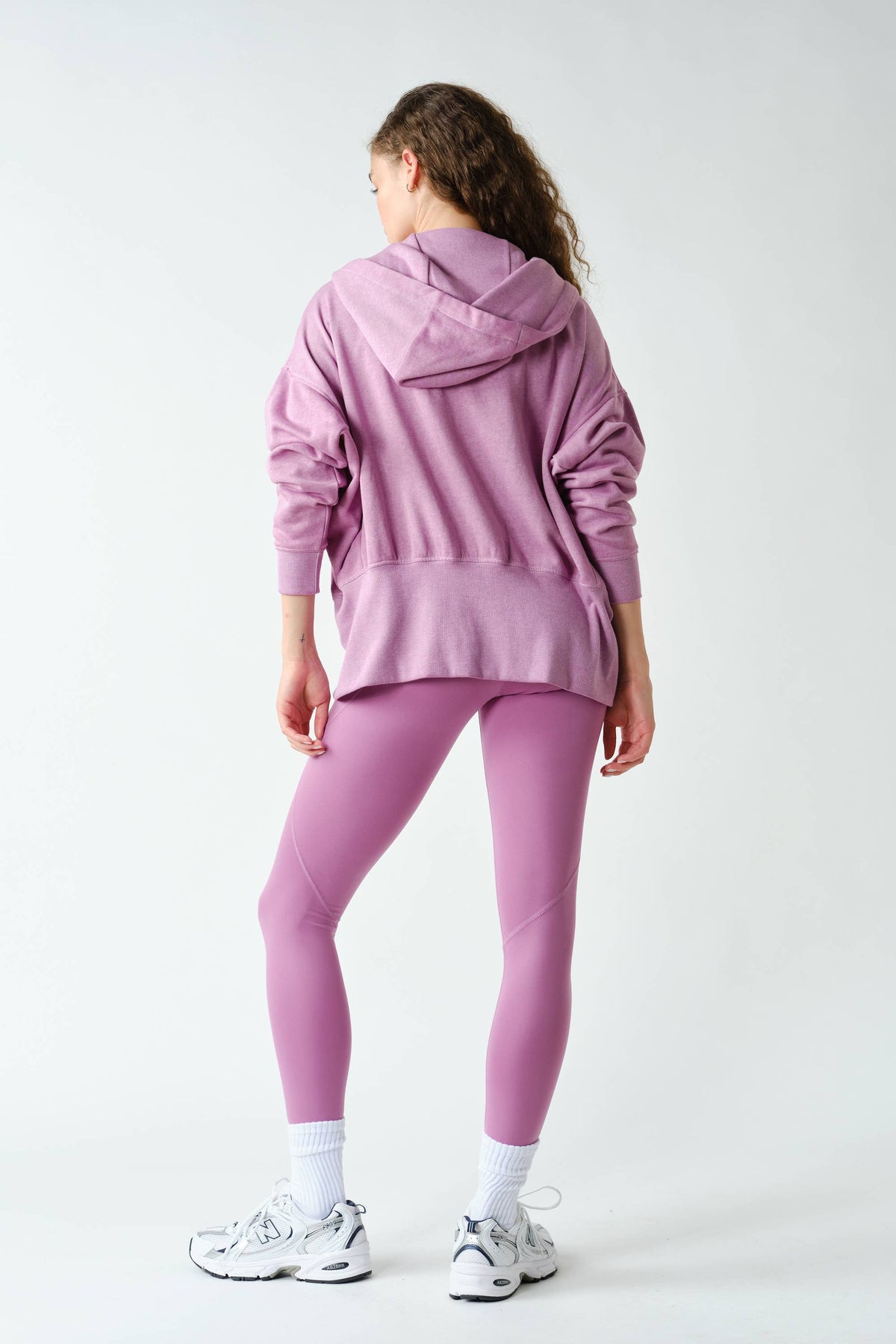 Fleece Hoodie Tapered Sleeves