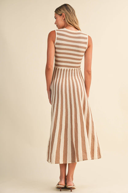 Striped Midi Dress