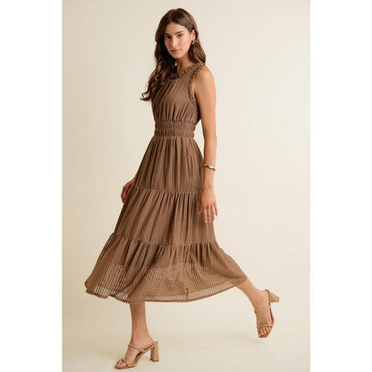 Smock Waist Midi Dress