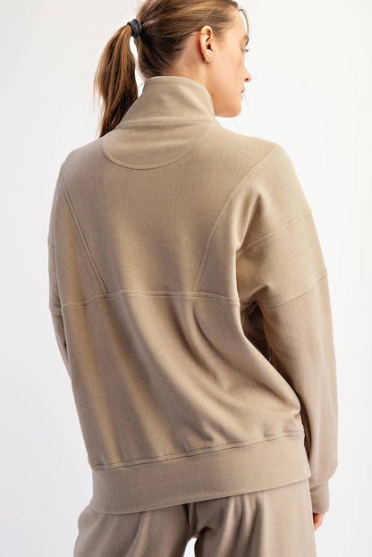 Rib Quarter Zip