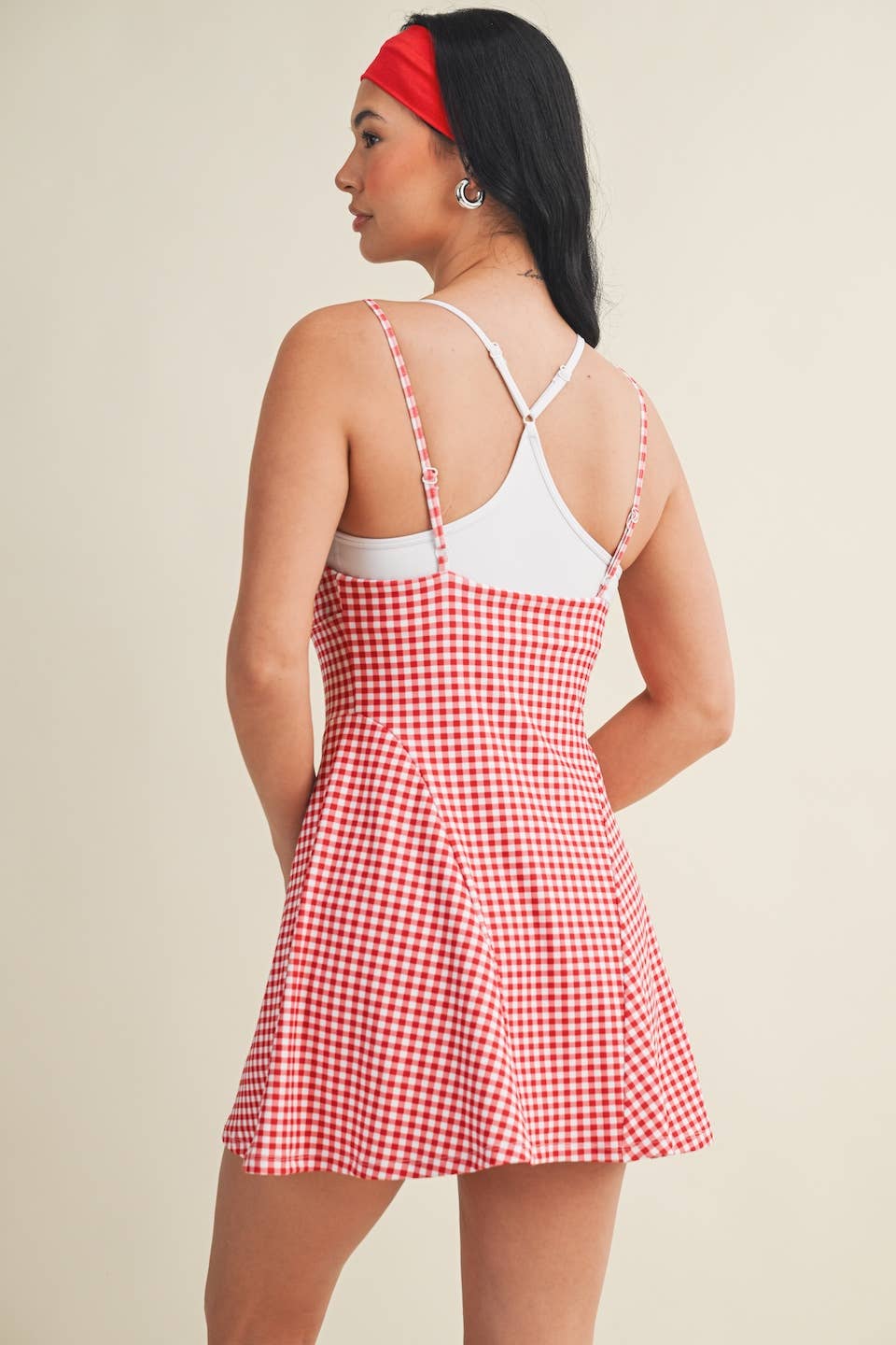 Gingham Print Dress