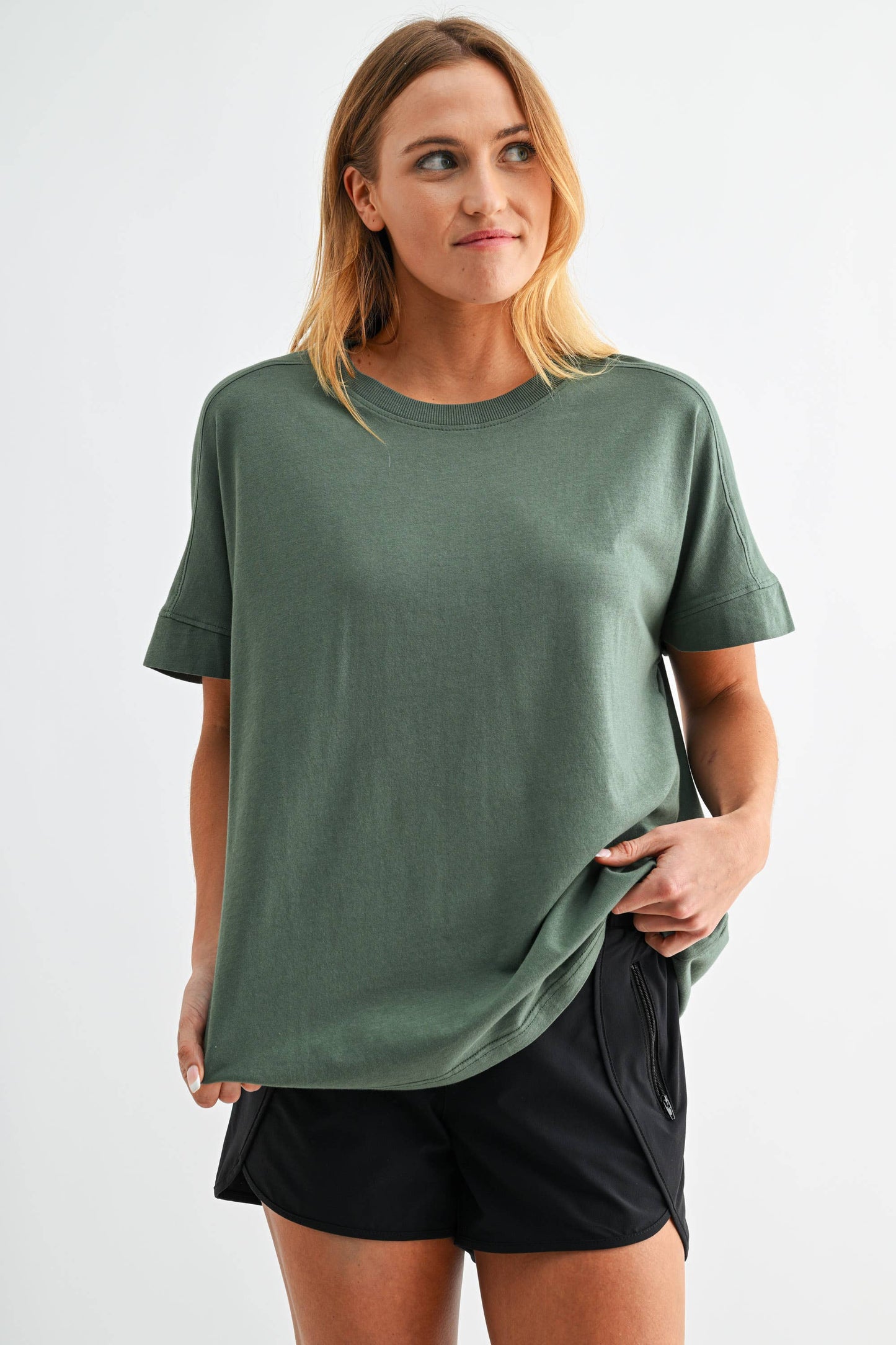 Pima Cotton SunFade Drape Tee