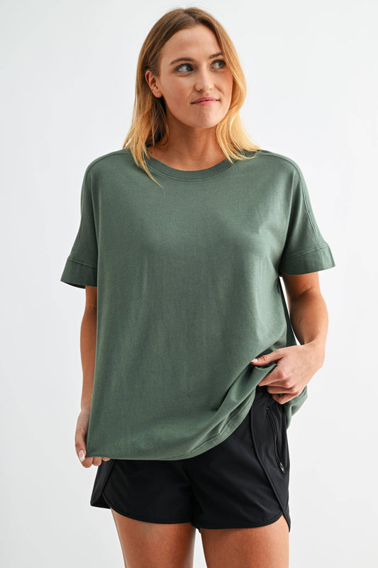 Pima Cotton SunFade Drape Tee