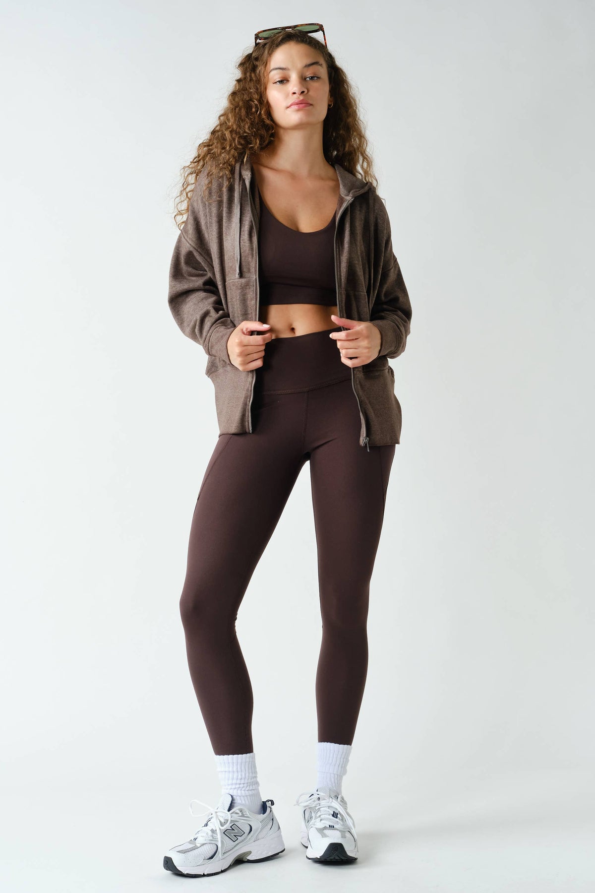 Fleece Hoodie Tapered Sleeves