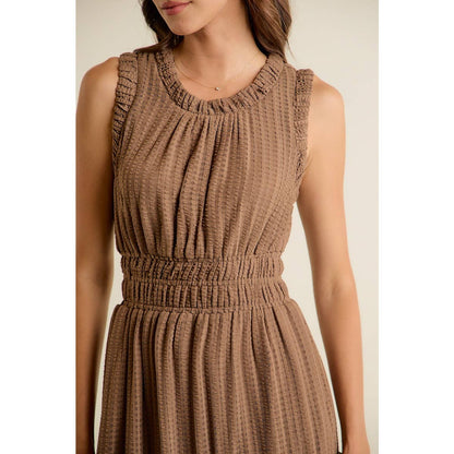 Smock Waist Midi Dress