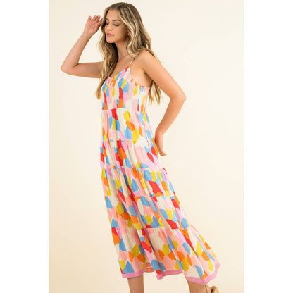 Smocked Multicolor Dress