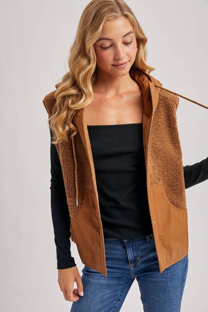 Sherpa Hooded Vest