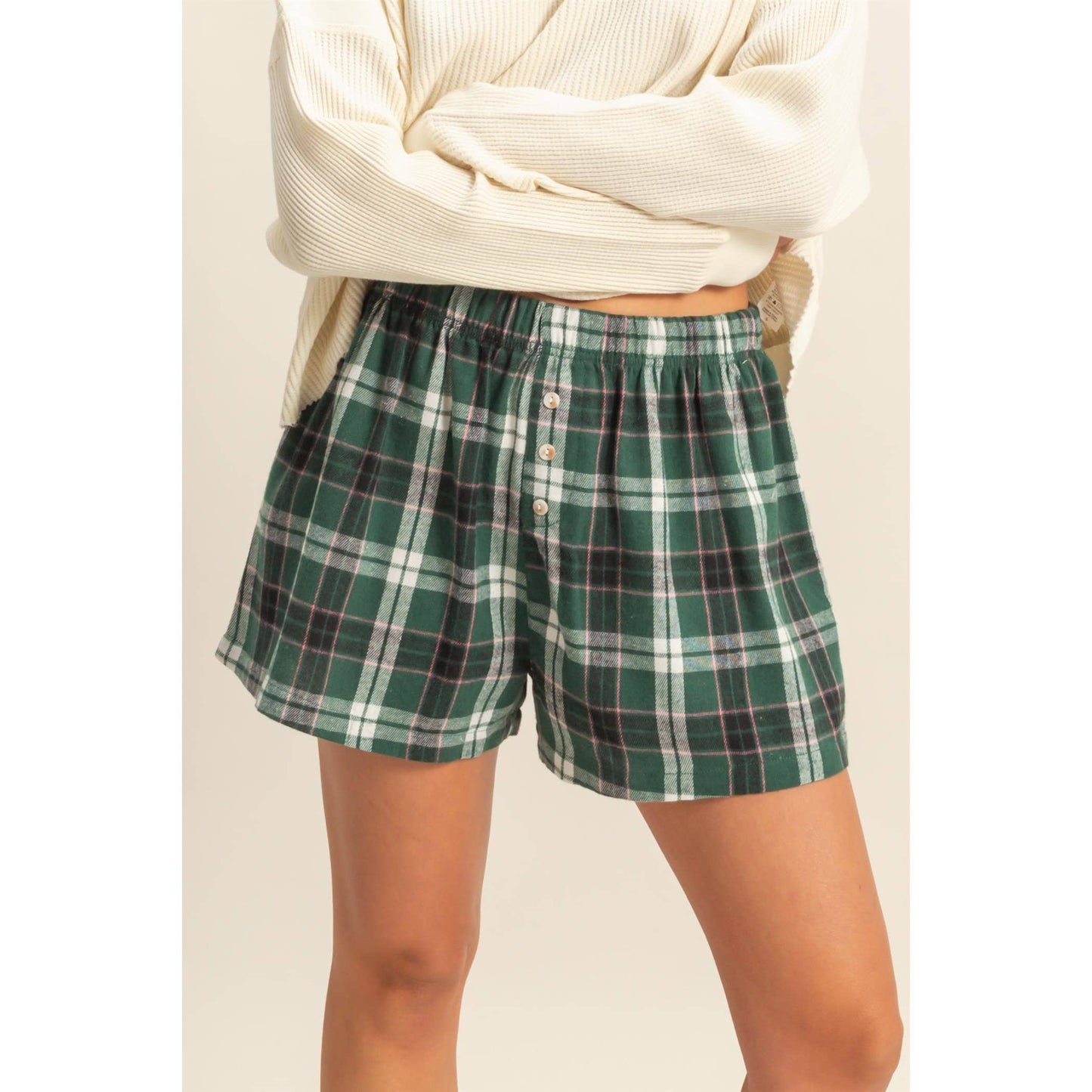 Flannel Boxer Shorts